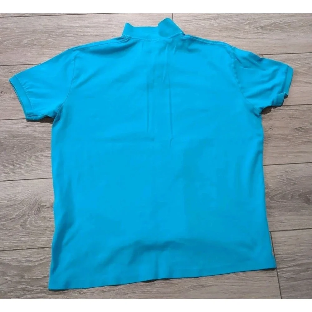 POLO RALPH LAUREN MEN's  SIZE XLT LIGHT BLUE POLO SHIRT W/PONY LOGO  EUC